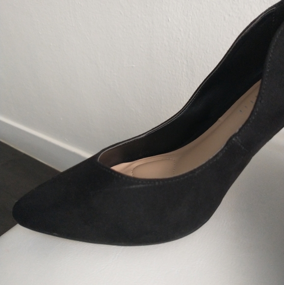 Black Suede Curved Heels_Kelly & Katie - Picture 8 of 10